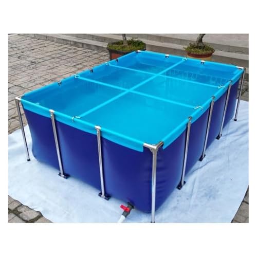 Tragbarer Fischteich aus Segeltuch für Aquakultur, Indoor-Koi- und Schildkröten-Lebensraum, temporärer Haltetank Tragbarer Fischteich aus Segeltuch für Aquakultur, Indoor-Koi- und Schildkröten-Lebensraum, temporärer Haltetank von Generisch