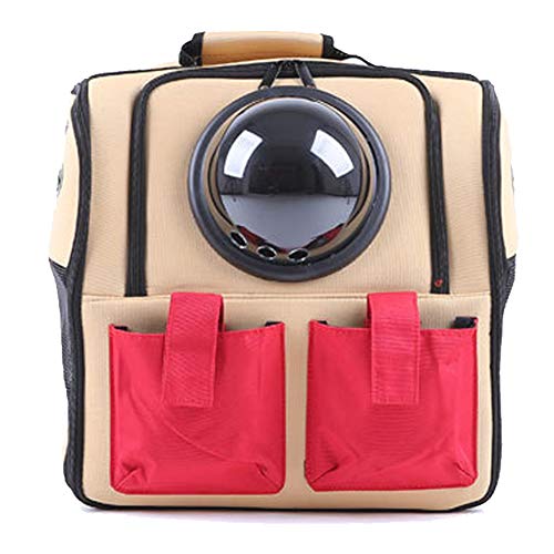Tragbarer Haustier-Rucksack zum Ausgehen, Rucksack mit großer Kapazität, tragbare Reise-Haustier-Tragetasche, kleine Katzen- und Hunde-Reisetasche, geeignet für Haustier-Tragetasche, genehmigt von von Generisch