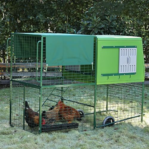 Tragbarer Hühnerstall im Freien, strapazierfähiges Hühnerhaus aus Kunststoff mit Nistkästen, leicht zu reinigende Schale, mobile Räder laufen Tragbarer Hühnerstall im Freien, strapazierfähiges Hühnerhaus aus Kunststoff mit Nistkästen, leicht zu reinigende Schale, mobile Räder laufen von Generisch