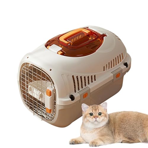 Tragbarer Katzenkäfig Für Den Außenbereich-Haustier-Reiseträger | Waschbare Transportbox Für Haustiere,Tragbare, Stressfreie Tragetasche, Waschbare Und Abnehmbare Robuste Katzentasche Für Flugzeuge U von Generisch