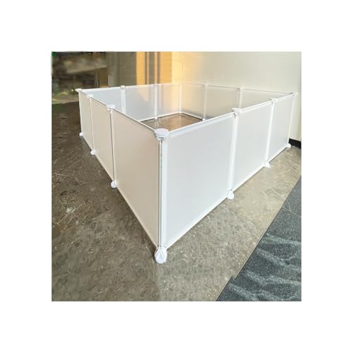 Tragbarer Laufstall für Haustiere, robuster Übungszaun für Kleintiere, leicht und einfach aufzubauen, mit Tür, ideal für Welpen, Katzen und kleine Haustiere Tragbarer Laufstall für Haustiere, robuster Übungszaun für Kleintiere, leicht und einfach aufzubauen, mit Tür, ideal für Welpen, Katzen und kleine Haustiere von Generisch