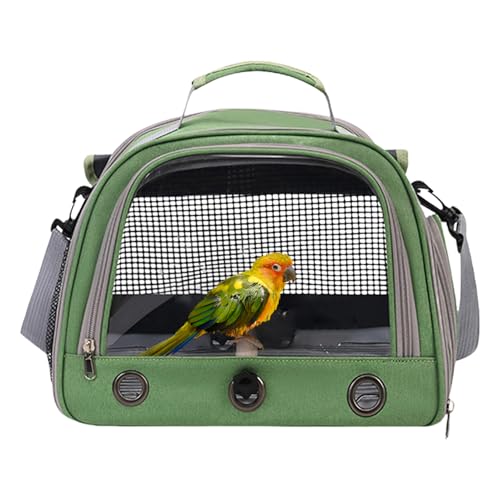 Tragbarer -Reisetasche - Atmungsaktives Vogelträger -Rucksack, Leichtgewichtige Haustier -Reise -Käfig | Transparentes Fensterdesign, Abenteuer im Freien, kompakte und stilvolle, komfortable V von Generisch