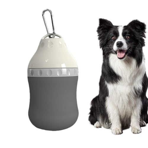 Tragbarer Wassernapf für Hunde, tragbare Haustier-Wasserflasche mit Karabiner, 400 ml, gute Abdichtung, Wasserspender für Hunde, Reisezubehör zum Trinken, Essen, Spazierengehen, Wandern Tragbarer Wassernapf für Hunde, tragbare Haustier-Wasserflasche mit Karabiner, 400 ml, gute Abdichtung, Wasserspender für Hunde, Reisezubehör zum Trinken, Essen, Spazierengehen, Wandern von Generisch