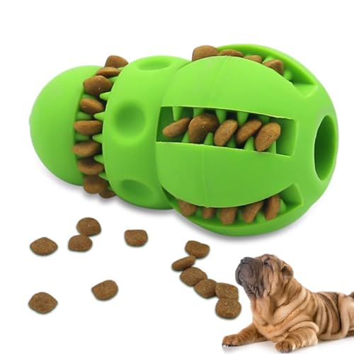 【Tragbares interaktives Zahnbürstenspielzeug für Hunde】 Geräuschemittierendes, bissfestes Kaubürsten für Zahnpflege und langsames Füttern von Generisch