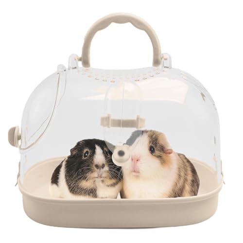 Tragetasche für kleine Haustiere, Hamster-Tragetasche, Reisekäfig, tragbare Hamster-Reisetasche, Tragetasche für kleine Haustiere, Mäuse, Zwerghamster, Kleintier-Tragetasche, Käfig mit Wasserflasche von Generisch
