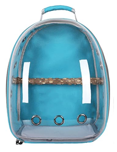 Transporttasche für Haustiere Tasche für Vögel Transportbox für Vögel Belüftung transparent Raumkapsel Rucksack für Transportboxen Reisekäfig mit Sitzstange für Reisen von Generisch