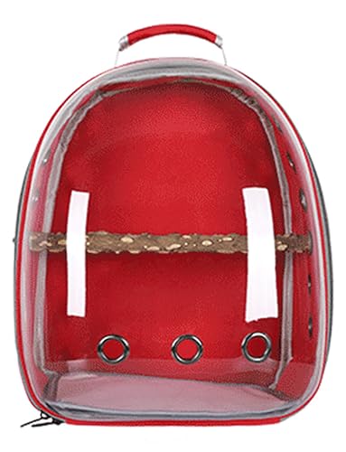 Transporttasche für Haustiere Tasche für Vögel Transportbox für Vögel Belüftung transparent Raumkapsel Rucksack für Transportboxen Reisekäfig mit Sitzstange für Reisen von Generisch