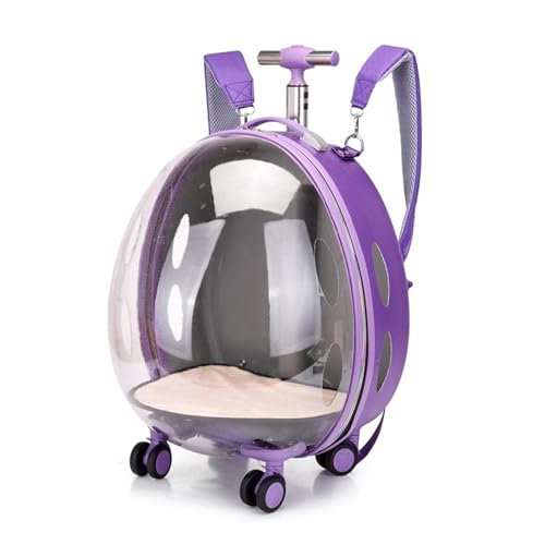 Transporttasche für Haustiere auf Rädern, transparenter Trolleykoffer für Katzen und Hunde, Rucksack mit großer Kapazität, tragbare Raumkapsel für Reisen Transporttasche für Haustiere auf Rädern, transparenter Trolleykoffer für Katzen und Hunde, Rucksack mit großer Kapazität, tragbare Raumkapsel für Reisen von Generisch