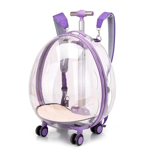 Transporttasche für Haustiere auf Rädern, transparenter Trolleykoffer für Katzen und Hunde, Rucksack mit großer Kapazität, tragbare Raumkapsel für Reisen Transporttasche für Haustiere auf Rädern, transparenter Trolleykoffer für Katzen und Hunde, Rucksack mit großer Kapazität, tragbare Raumkapsel für Reisen von Generisch