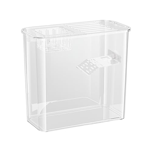 Turtle Aquarium, Creative Turtle Fish Terrarium, 12.2x11.02x6.1 inches Clear Water Land Habitat Tank, Multi- Reptile Tank with Basking, Raising Cave for Aquatic Pets von Generisch