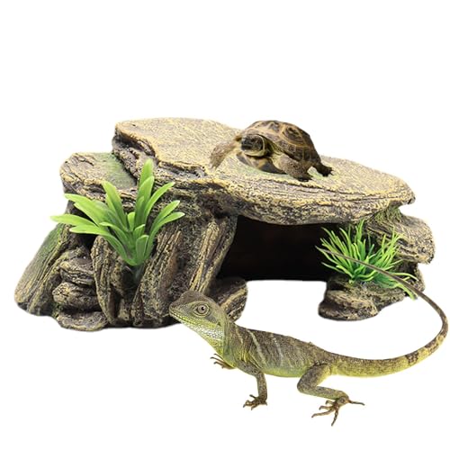 Turtle-Repile Habitats-Le Versteckte Höhlen, Simulation des Reptiliens der Aalen Schildkröte | Verstecktes Tankdekorationsornament auf Basis von Versteck - hohe Felshöhle Turtle-Repile Habitats-Le Versteckte Höhlen, Simulation des Reptiliens der Aalen Schildkröte | Verstecktes Tankdekorationsornament auf Basis von Versteck - hohe Felshöhle von Generisch