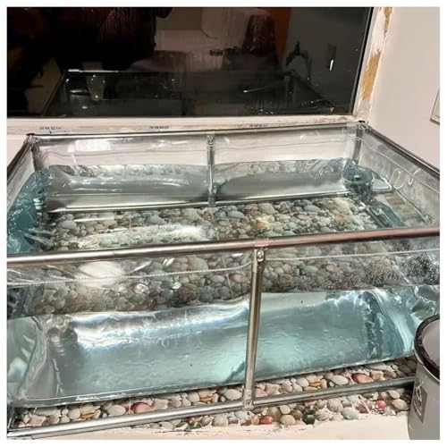 Überirdischer Koi-Teichtank mit klarem Sichtfenster und Ablassventil, einfache Montage für Fischzucht und Gartendisplay von Generisch