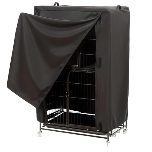 Universelle Vogelkäfigabdeckung mit Griffen, strapazierfähig, wasserdicht, schwarz, Käfigschutz für den Innen- und Außenbereich Universelle Vogelkäfigabdeckung mit Griffen, strapazierfähig, wasserdicht, schwarz, Käfigschutz für den Innen- und Außenbereich von Generisch