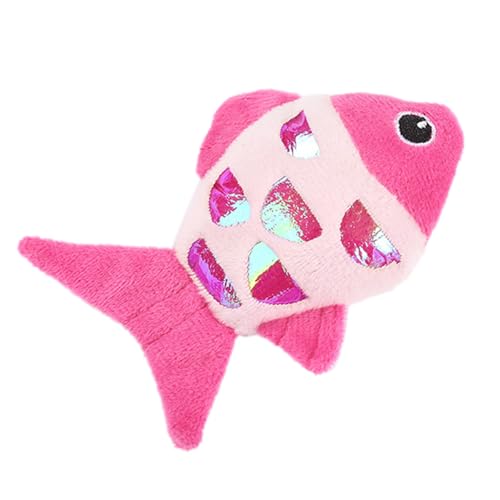 UnzerstöRbares Hundespielzeug Haustier Zahnen Kauspielzeug Beschäftigen Sie Sich zum Beißen mit Rassel Sound Fisch Thema Hunde Intelligenzspielzeug (12X10X4cm) von Generisch