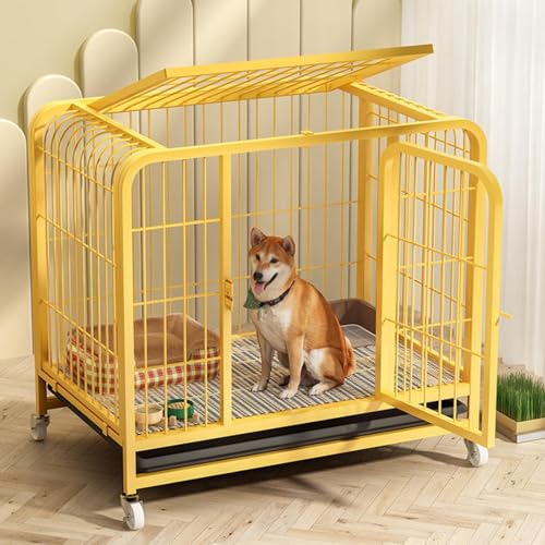 Unzerstörbare Hundebox für den Innenbereich, Dachfenster und Belüftungsdesign, leicht zu bewegen und zu reinigen, geeignet für mittelgroße und kleine Hunde Unzerstörbare Hundebox für den Innenbereich, Dachfenster und Belüftungsdesign, leicht zu bewegen und zu reinigen, geeignet für mittelgroße und kleine Hunde von Generisch