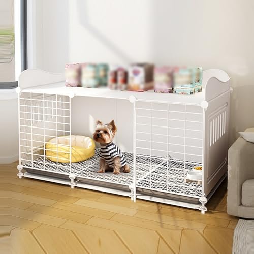 Upgraded Indoor Hundebox für kleine und mittelgroße Hunde - Verdicktes und gehärtetes Gehege mit Ablage Upgraded Indoor Hundebox für kleine und mittelgroße Hunde - Verdicktes und gehärtetes Gehege mit Ablage von Generisch