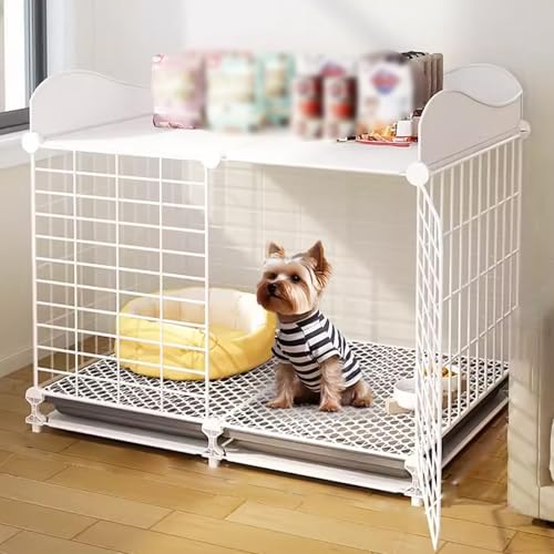 Upgraded Indoor Hundebox für kleine und mittelgroße Hunde - Verdicktes und gehärtetes Gehege mit Ablage Upgraded Indoor Hundebox für kleine und mittelgroße Hunde - Verdicktes und gehärtetes Gehege mit Ablage von Generisch