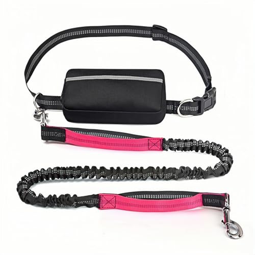 Upliftjoys Dog Leash, Upliftjoys Hands Free Dog Leash with Zipper Pouch, Reflective Design for Outdoor and Daily Walks for Medium and LargeDog(B) von Generisch