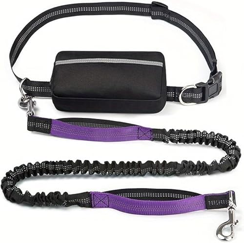 Upliftjoys Hundeleine, HäNde Kostenlose Hundeleine Mit ReißVerschlussbeutel, Versenkbare Hunde Leinen FüR Kleine & GroßE Hunde, Reflektierendes Design,Purple Upliftjoys Hundeleine, HäNde Kostenlose Hundeleine Mit ReißVerschlussbeutel, Versenkbare Hunde Leinen FüR Kleine & GroßE Hunde, Reflektierendes Design,Purple von Generisch