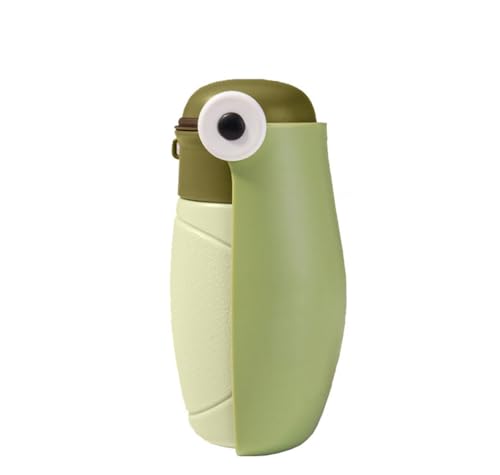 Uranmall Tragbare Haustier-Wasserflasche, ABS + PET-Material, auslaufsicherer Hunde-Wasserspender mit Trink-Futterspender für Haustiere, Spaziergänge im Freien (Minze, 480ml) von Generisch
