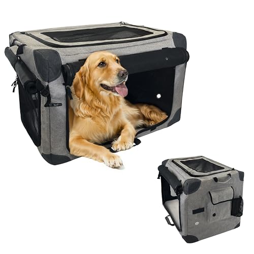 VERCART 4-türig Weiche Hundebox Faltbar Hundehütte Outdoor Katzentransportbox Auto Hundezwinger Gitterbox Hund Hundekäfig XXL Kleintierkäfig Hundebox Große Hunde Reise & Transport für Hunde VERCART 4-türig Weiche Hundebox Faltbar Hundehütte Outdoor Katzentransportbox Auto Hundezwinger Gitterbox Hund Hundekäfig XXL Kleintierkäfig Hundebox Große Hunde Reise & Transport für Hunde von Generisch
