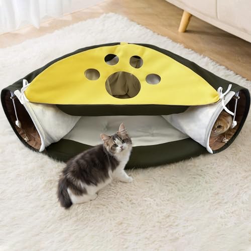 VERCART Katzentunnelbett Katzentunnel XXL Spieltunnel katzenspielzeug Tunnel Katzenbett Katzen Spielzeug Kitten Krabbeltunnel Intelligenzspielzeug für Katzen Katzenmöbel Kaninchentunnel VERCART Katzentunnelbett Katzentunnel XXL Spieltunnel katzenspielzeug Tunnel Katzenbett Katzen Spielzeug Kitten Krabbeltunnel Intelligenzspielzeug für Katzen Katzenmöbel Kaninchentunnel von Generisch