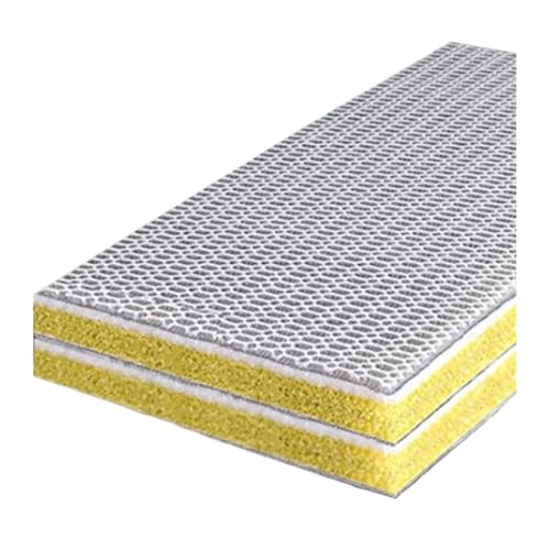Verbesserter 12D 8D Aquarium-Filterschwamm – 12-lagige Klebepads für Aquarium-Skimmer und Koiteich, Baumwollzubehör (8D Gelb, 50 x 11 x 2 cm) von Generisch