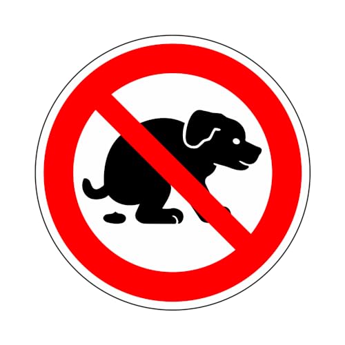 Verbotszeichen nach ISO 7010 Keine Hundetoilette von Generisch