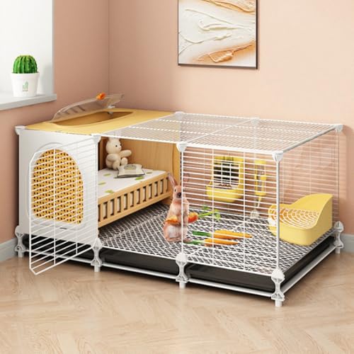 Verschlüsselter Kaninchenstall, Kaninchenkäfig, abnehmbares Haustierhaus, Laufstall, Metalldraht, Kleintiergehege, großer Übungsraum Verschlüsselter Kaninchenstall, Kaninchenkäfig, abnehmbares Haustierhaus, Laufstall, Metalldraht, Kleintiergehege, großer Übungsraum von Generisch