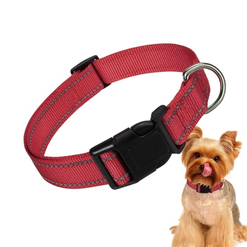 Verstellbares Welpenhalsband, verstellbares Katzenhalsband, atmungsaktives, bequemes Hundehalsband, Nylon, atmungsaktiv, für verschiedene Katzen von Generisch