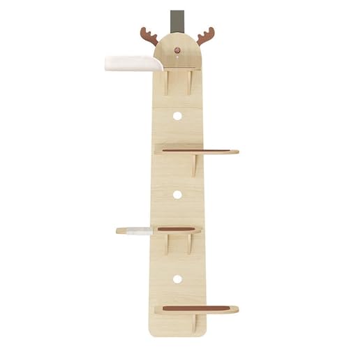 Vertikaler Katzenbaum Turm - 4-stufige Türhängeregale zum Klettern und Spielen, platzsparende Katzenmöbel Vertikaler Katzenbaum Turm - 4-stufige Türhängeregale zum Klettern und Spielen, platzsparende Katzenmöbel von Generisch