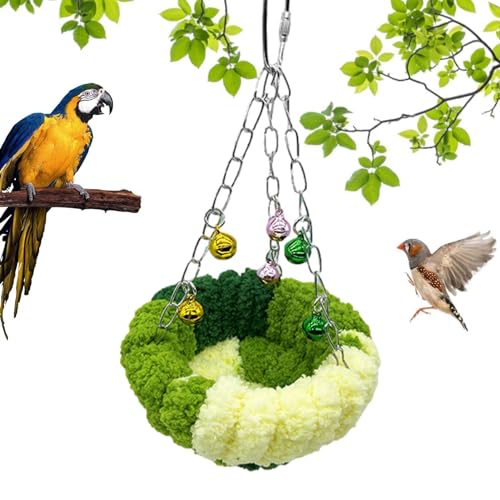 Vogel-Nisthaus, warmes Plüsch, flauschiges Vogelnest, Hüttenspielzeug für Vögel, gefiedertes Freundesbett, Voliere, Schlafplatz, Vogelkäfig, Bettwäsche, bequem, gefiedert, Begleitnest, Schlafkäfig für Vogel-Nisthaus, warmes Plüsch, flauschiges Vogelnest, Hüttenspielzeug für Vögel, gefiedertes Freundesbett, Voliere, Schlafplatz, Vogelkäfig, Bettwäsche, bequem, gefiedert, Begleitnest, Schlafkäfig für von Generisch
