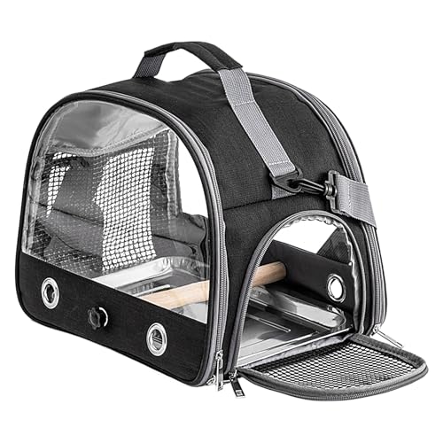 Vogel-Reisekäfig – 32 x 24 x 26 cm, leichter -Rucksack für einfachen Transport im Freien, bequemer Schultergurt mit sicherem Schloss für kleine Vögel, tragbare Reisetasche Vogel-Reisekäfig – 32 x 24 x 26 cm, leichter -Rucksack für einfachen Transport im Freien, bequemer Schultergurt mit sicherem Schloss für kleine Vögel, tragbare Reisetasche von Generisch