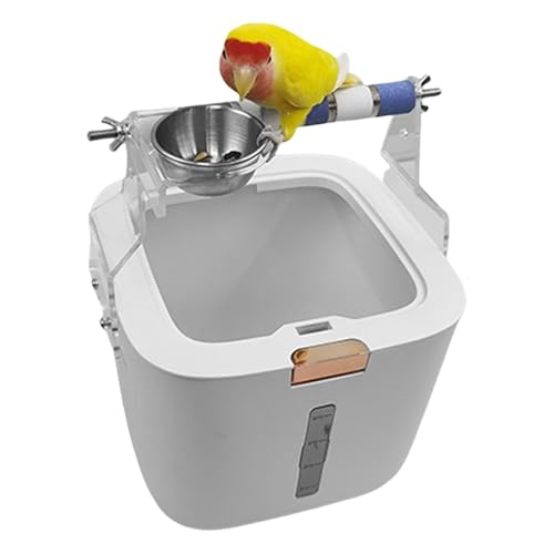 Vogel-Trainingsständer, Schreibtisch-Trainingsstange, Desktop-Pageien-Ständer, Sittich-Kletterständer, 17,5 x 17,5 x 21,5 cm, für gezielte Defäkation von Generisch