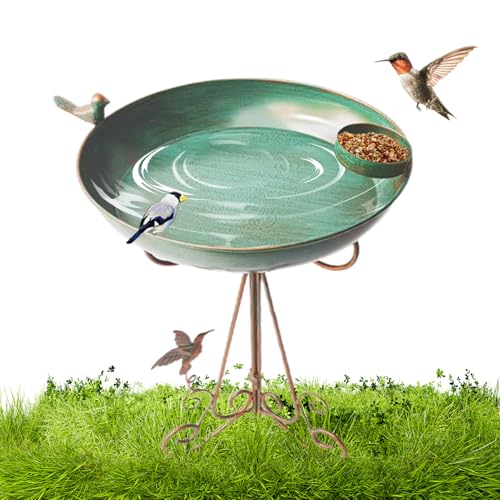 Vogelbad Für Draußen,-Futterstelle Für Den Garten | Ästhetisches Vogelbad Für Balkon Garten Terrasse Rasen von Generisch