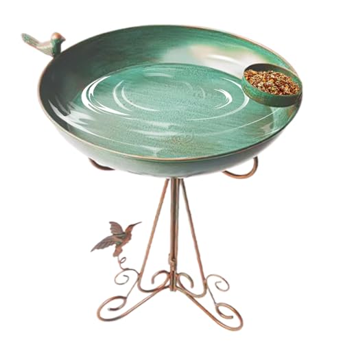 Vogelbad Für Draußen - Vogeltränke Für Terrasse,Metall Vogelbad Für Balkon Rasen Terrasse Garten Fenster Vogelbad Für Draußen - Vogeltränke Für Terrasse,Metall Vogelbad Für Balkon Rasen Terrasse Garten Fenster von Generisch