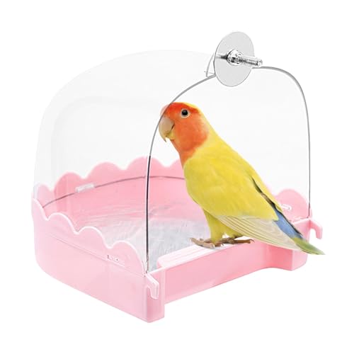 Vogelbadewanne für Käfig,Vogelbadewanne für Nymphensittiche,Geräumige Duschbadewanne für Sittiche | Badewannen-Vogelkäfig-Zubehör, Reinigung, klare Badewanne, Heimtierbedarf, multifunktional für Vögel Vogelbadewanne für Käfig,Vogelbadewanne für Nymphensittiche,Geräumige Duschbadewanne für Sittiche | Badewannen-Vogelkäfig-Zubehör, Reinigung, klare Badewanne, Heimtierbedarf, multifunktional für Vögel von Generisch