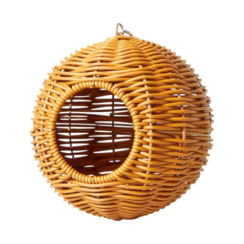 Vogelhaus für Käfig Imitation Rattan Kolibri Haus Haustier Hütte Atmungsaktiv Gewebt Unterschlupf für Finken Conure Nymphensittich Sittich Kleintier Vogelhaus für Käfig Imitation Rattan Kolibri Haus Haustier Hütte Atmungsaktiv Gewebt Unterschlupf für Finken Conure Nymphensittich Sittich Kleintier von Generisch