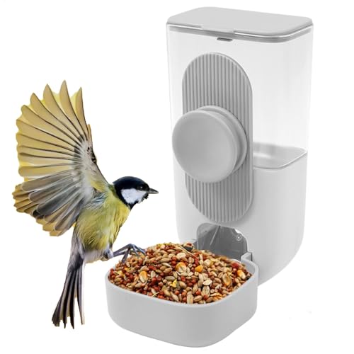 Vogelheimer Wasserspender, Vogelwasserfuttermittel Für Käfig, Clear Automatic Bird Water Trinker, Lebensmittelspender Käfigzubehör Für Cockatiels, Lovebirds & Wellensittiche von Generisch