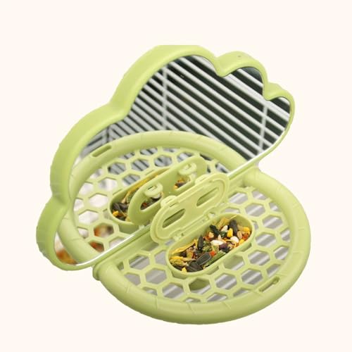 Vogelkäfig Barsch - Holz Vogelständer mit Spiegelspielzeug, Käfige Range | Swing-Plattform für Conures, Trainingszubehör für kleine Vögel, Mehrzweck-Käfig-Geräten für Fütterung und Unterhaltung von Generisch