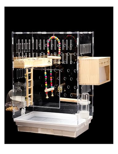 Vogelkäfig für Vögel transparent Vogelkäfig für Vögel Transportbox für Vögel für den Innen- und Außenbereich Vogelkäfig transparent aus Acryl 22 Zoll Käfig für Vögel von Generisch