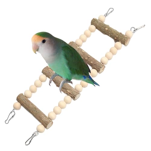 Vogelkäfigleiterbrücke, Shotet Ladder Bridge - Holzleiter für Vögel,Lovebirds Finken kauen Barschspielzeug Haustier Stehen Ruhestange Entwickeln Intelligenz Vogelkäfigleiterbrücke, Shotet Ladder Bridge - Holzleiter für Vögel,Lovebirds Finken kauen Barschspielzeug Haustier Stehen Ruhestange Entwickeln Intelligenz von Generisch