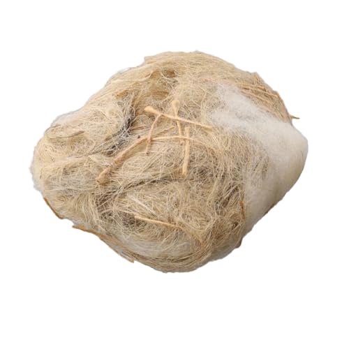 Vogelnistmaterial, natürliche weiche und warme Einstreu und Nistung Jutefaser für Vögel und Kleintiere von Generisch