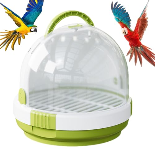 Vogelreisetasche, atmungsaktiv, transparent, mit Verriegelungsriegel, leichter Vogelkäfig für Sittiche, Sittiche, Sittiche, Vogelkäfig-Zubehör, leichte Vogeltasche für Sittiche, Papagei, von Generisch