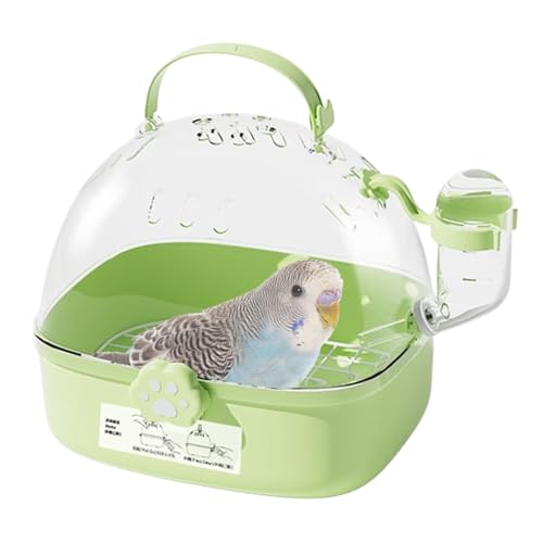Vogeltragebox Für Reisen, Reisevogelkäfig, Belüftete Transportbox Mit Trinkflasche Und Handgriff Für Kleine Tiere Bei Autofahrten Und Tierarztbesuchen Vogeltragebox Für Reisen, Reisevogelkäfig, Belüftete Transportbox Mit Trinkflasche Und Handgriff Für Kleine Tiere Bei Autofahrten Und Tierarztbesuchen von Generisch