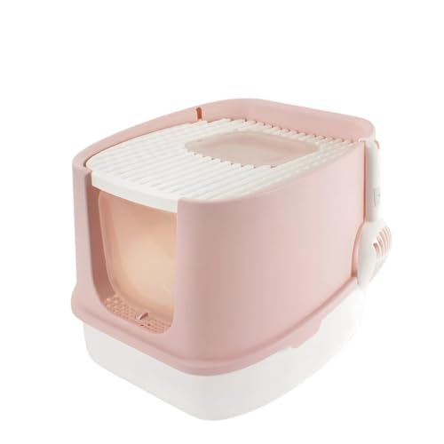 Vollständig geschlossene Katzentoilette mit Aktivkohlefilter, geruchssicheres und auslaufsicheres Design, großes Fassungsvermögen (12 l), für ausgewachsene Katzen/Kätzchen, umweltfreundliches von Generisch