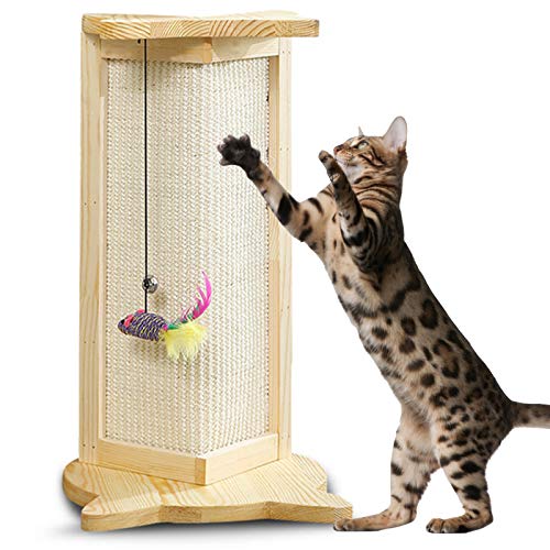 Wandmontierte Kratzsäule, Katzenkratzpad Sofa Ecke/Möbelschutz, Holz Heavy Duty Anti-Hanging Natural Sisal Cat Scratch Pad Anti-Suspended Platzsparende Kratzsäule Wandmontierte Kratzsäule, Katzenkratzpad Sofa Ecke/Möbelschutz, Holz Heavy Duty Anti-Hanging Natural Sisal Cat Scratch Pad Anti-Suspended Platzsparende Kratzsäule von Generisch
