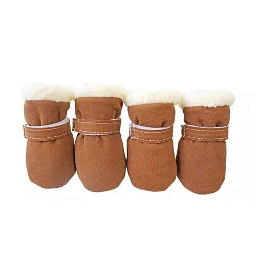 Warme Winter-Hundeschuhe, wasserdicht, rutschfest, dick, warm, Regen, Schnee, Stiefel, Welpen, Socken, Katzen, Outdoor, für kleine Hunde, für Pfotenschuhe, Stiefel, kleine Schuhe, Winterpfoten, kleine Warme Winter-Hundeschuhe, wasserdicht, rutschfest, dick, warm, Regen, Schnee, Stiefel, Welpen, Socken, Katzen, Outdoor, für kleine Hunde, für Pfotenschuhe, Stiefel, kleine Schuhe, Winterpfoten, kleine von Generisch