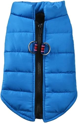 Warme leichte Hundejacke, für den Winter, weich und bequem, Haustiermantel, Chihuahua, Französische Bulldogge, Mops, winddicht, wasserdicht, geeignet für kleine und mittelgroße Hunde und Katzen, Rot von Generisch