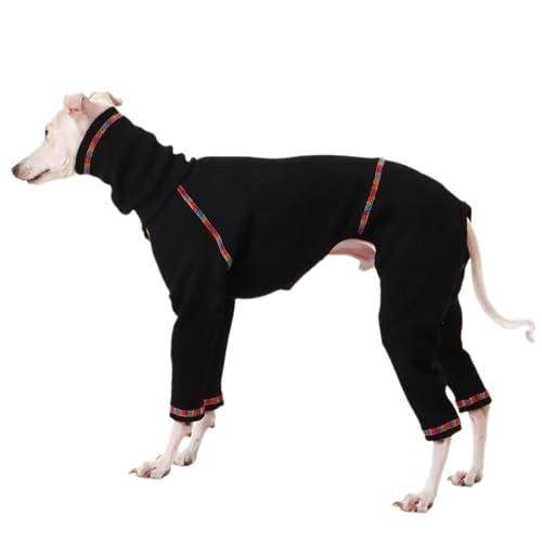 Warmer italienischer Windhund-Pullover mit Rollkragen – Vierbein-Hunde-Pyjama, Stretch, Welpen-Sweatshirt für Whippet, Deerhound und Bedlington Terrier, bequeme Haustierbekleidung von Generisch
